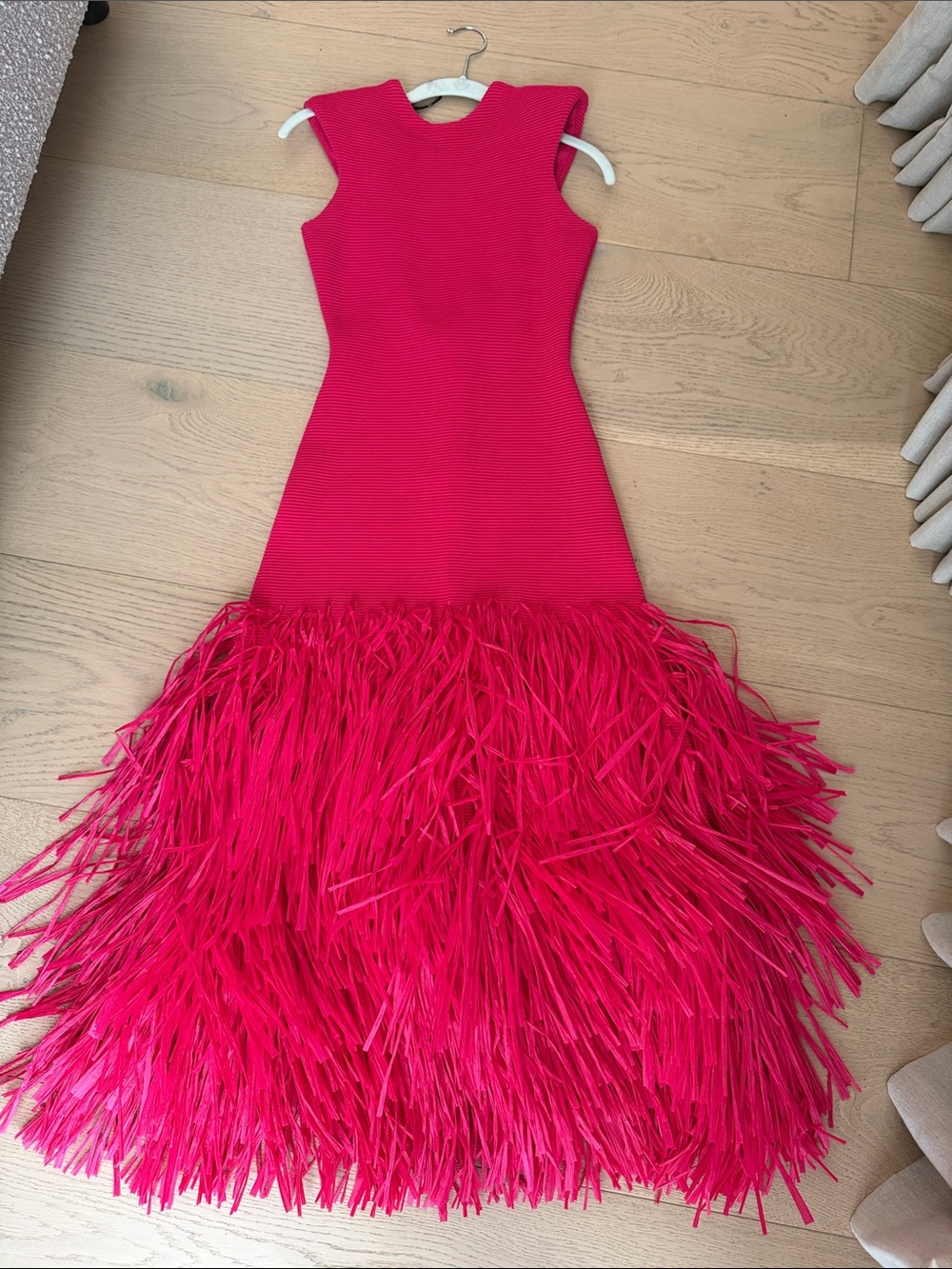 Aje Rushes Raffia Midi Dress - Picture 6 of 9